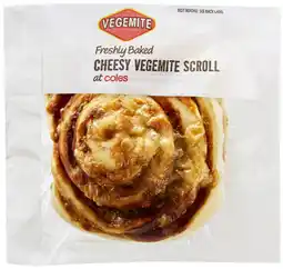 Coles Coles Bakery Cheesy Vegemite Scroll offer