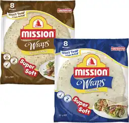 Coles Mission Wraps 567g offer