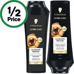 Woolworths Schwarzkopf Extra Care Shampoo or Conditioner 400ml offer