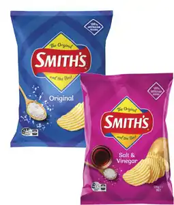 Coles Smith's Crinkle Cut Potato Chips-170g offer