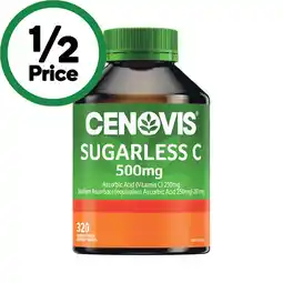 Woolworths Cenovis Sugarless C 500mg Chewable Tablets offer