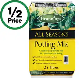 Woolworths Brunnings All Seasons Potting Mix offer