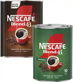 Coles Nescafé Blend 43 Instant Coffee offer