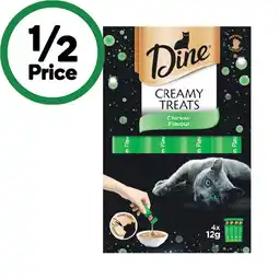 Woolworths Dine Creamy Cat Treats offer