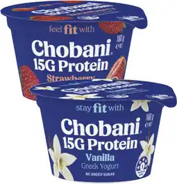 Coles Chobani High Protein Greek Yogurt 160g offer