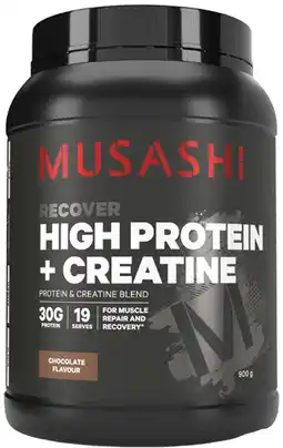 Coles Musashi High Protein + Creatine Powder offer