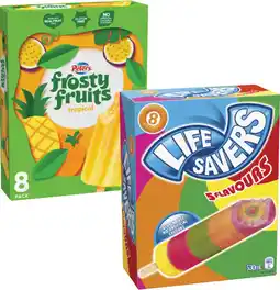 Coles Peters Frosty Fruits Sticks or Lifesavers Icy Poles 6 Pack-8 Pack 420mL-600mL offer