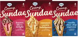Coles Bulla Creamy Classics Ice Cream Sundae Cones 580mL offer