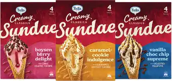 Coles Bulla Creamy Classics Ice Cream Sundae Cones 580mL offer
