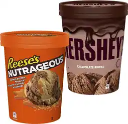 Coles Hershey's or Reese's Ice Cream Tub 1 Litre offer