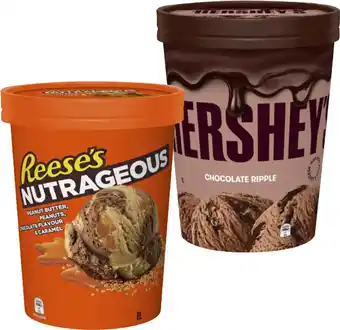 Coles Hershey's or Reese's Ice Cream Tub 1 Litre offer