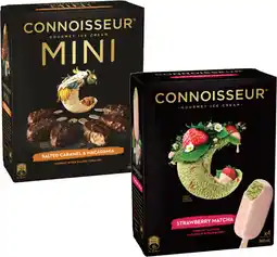 Coles Connoisseur Ice Cream Sticks-6 Pack 320mL-400mL offer