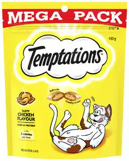 Coles Temptations Cat Treats offer