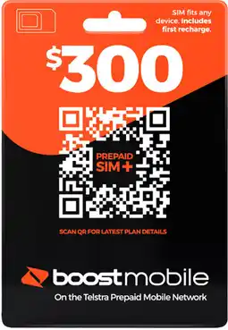 Coles Boost $300 SIM Pack offer