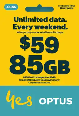 Coles Optus $59 Prepaid SIM Starter Kit offer