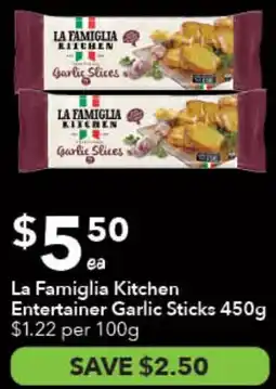 Ritchies La Famiglia Kitchen Garlic Sticks offer