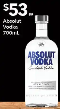 Ritchies Absolut Vodka offer