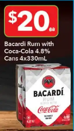 Ritchies Bacardi Rum with Coca-Cola offer