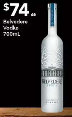 Ritchies Belvedere Vodka offer