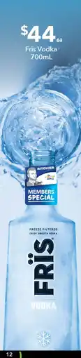 Ritchies Fris Vodka offer