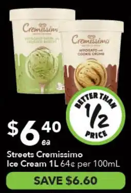Ritchies Streets Cremissimo Ice Cream offer
