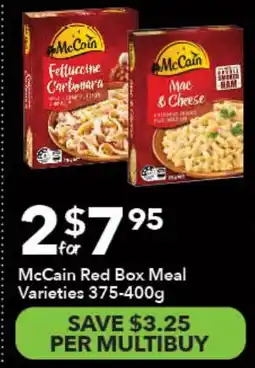 Ritchies McCain Red Box Meal Varieties offer