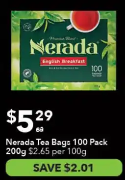 Ritchies Nerada Tea Bags offer
