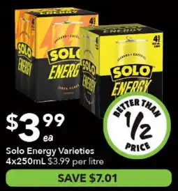 Ritchies Solo Energy Varieties offer