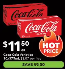 Ritchies Coca-Cola Varieties offer
