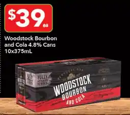 Ritchies Woodstock Bourbon and Cola offer