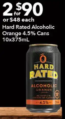 Ritchies Hard Rated Alcoholic Orange offer