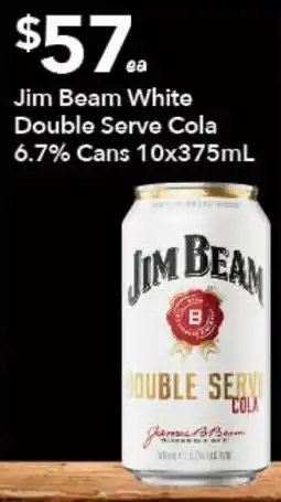 Ritchies Jim Beam White Double Serve Cola offer