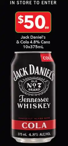 Ritchies Jack Daniel's & Cola offer