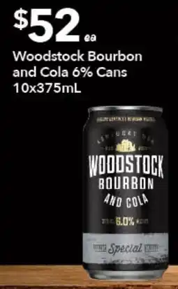 Ritchies Woodstock Bourbon and Cola offer
