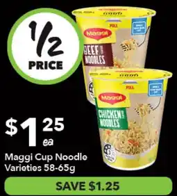 Ritchies Maggi Cup Noodle Varieties offer