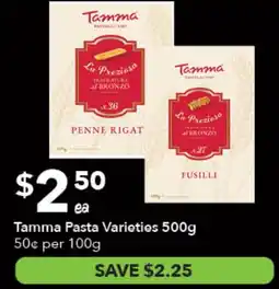 Ritchies Tamma Pasta Varieties offer