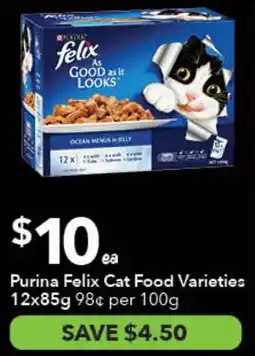 Ritchies Purina Felix Cat Food Varieties offer