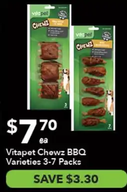 Ritchies Vitapet Chewz BBQ Varieties offer
