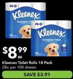 Ritchies Kleenex Toilet Rolls offer