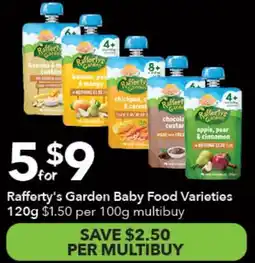 Ritchies Rafferty's Garden Baby Food Varieties offer