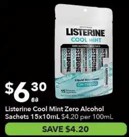 Ritchies Listerine Cool Mint Zero Alcohol offer