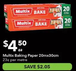 Ritchies Multix Baking Paper offer
