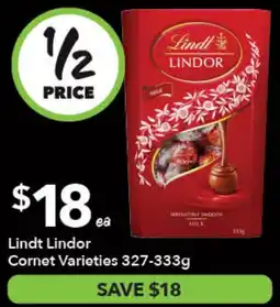 Ritchies Lindt Lindor Cornet Varieties offer