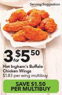 Ritchies Hot Ingham's Buffalo Chicken Wings offer