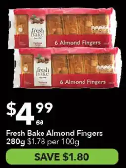 Ritchies Fresh Bake Almond Fingers offer