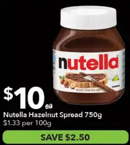 Ritchies Nutella Hazelnut Spread offer