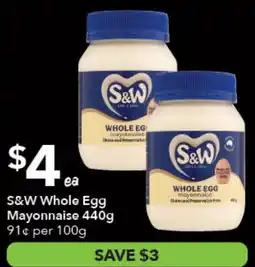 Ritchies S&W Whole Egg Mayonnaise offer