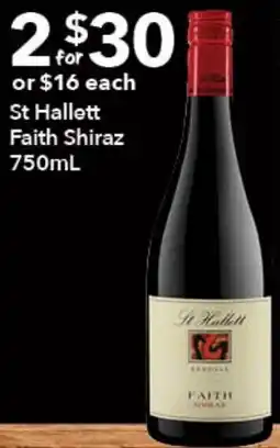 Ritchies St Hallett Faith Shiraz offer