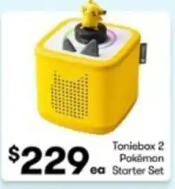 BIG W Toniebox 2 Pokemon Starter Set offer