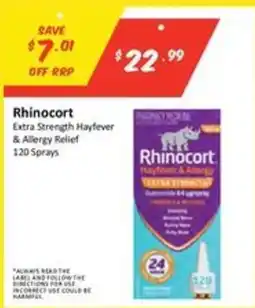 Chemist Outlet Rhinocort Extra Strength Hayfever & Allergy Relief offer